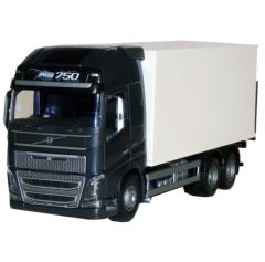 EMEK89113 - Camion noir avec caisse et hayon - VOLVO FH16 6x4