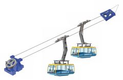 JC89295 - Remontée mécanique manuel de coueleur bleu et jaune - AHORNBAHN - avec 2 télécabines