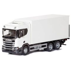 EMEK89602 - Camion blanc avec caisse et hayon – SCANIA CR 6x4