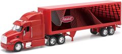 NEW12343 - Camion 6x4 PETERBILT M.387et remorque 2 essieux marquage PETERBILT