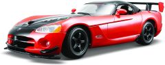 BUR22114ORZW - Voiture de couleur orange et noire – DODGE viper SRT 10 ACR