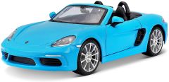 BUR21087LBL - Voiture cabriolet bleue – PORSCHE 718 boxster