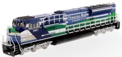 DCM85534 - Locomotive de couleur verte et bleue – CATERPILLAR SD70ACE-T4