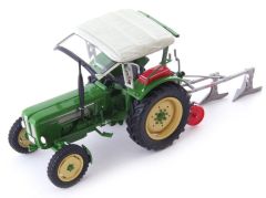 ATC90152 - Tracteur avec charrue couleur vert - SCHLUTER S 450