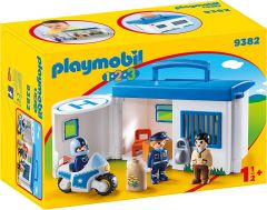 Jeu de construction PLAYMOBIL 1.2.3 - Commissariat de Police Transportable