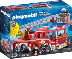 PLAY9463 - Jeu de construction PLAYMOBIL - Camion de pompiers avec échelle pivotante