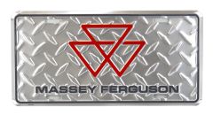 96124 - Plaque de 30x15 cm de couleur argent – MASSEY FERGUSON