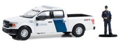 GREEN97150-F - Voiture sous blister de la série THE HOBBY SHOP - FORD F-150 XLT 2018 Douanes et protection des frontières des États-Unis