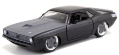 JAD97206 - Voiture de la série FAST & FURIOUS couleur Noir - PLYMOUTH Barracuda