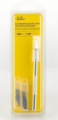 HEL99009 - Accessoire pour maquette - Scalpel en Aluminium avec lame à pointe fine