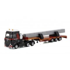 WSI900036 - Camion MERCEDES ACTROS 6x4 avec plateau extensible 3 essieux MAMMOET