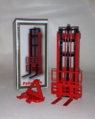 BEC011 - Elévateur avec fourches de couleurs rouge + Adaptateur