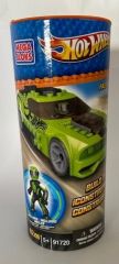 MEGA91720 - HOTWEELS voiture de course verte avec personnage