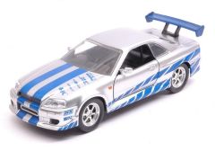 JAD97184 - Voiture couleur grise du film Fast & Furious – Nissan GTR R34 de 2002