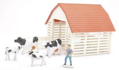 NEW05355A - Vaches avec personnage et un ferme à monter soi-même