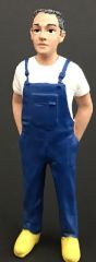 ADF32106 - Personnage en salopette bleue