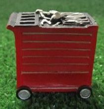 ADF32503 - Charoit servante d'atelier sur roulette rouge