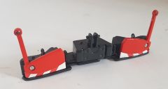 AGM11MF - Bumper RAL3020 de couleur Rouge et gris Massey ferguson Fabrication Artisanale