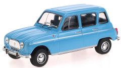 AKI0011 - Voiture berline RENAULT R4 de 1964 de couleur bleue