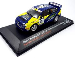 AKI0088 - Voiture du rallye de Catalogne de 2001 SEAT Cordoba WRC Evo 3 n°21 équipage Salvador Canellas - Albert Sanchis