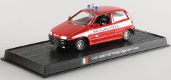 AKI0142 - Voiture de pompier d' Italie FIAT PUNTO Vigili Del Fuoco de 1995 vendue sous blister