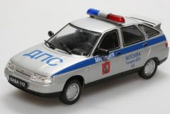 AKI0144 - Véhicule des forces de l'ordre de Moscou Vaz Lada 2112 DPS vendue en blister