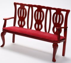 AKI0187 - Accessoire pour maison de poupée banc miniature de dimension 14 x 4 x 9,3 cm