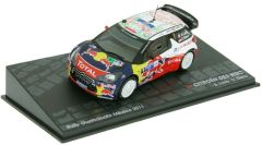AKI0206 - Voiture du rallye du Mexique de 2011 CITROEN DS3 WRC n°1 équipage  Loeb-Elena