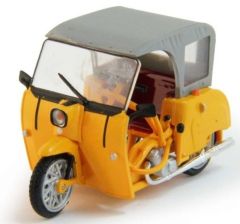 AKI0218 - Triporteur baché Simson Duo de couleur jaune