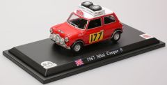 AKI0259 - Voiture du rallye de Monté carlo de 1967 MINI Moris n°177