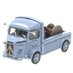 AKI0136 - Véhicule Utilitaire avec Plateau porte bobines - Citroën Type H de 1963