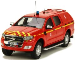 ALARME0002 - Voiture 4x4 de pompier FORD Ranger Pick-up pompier à double cabine du SDIS 35 d' Ille et Vilaine édité à 250 pièces
