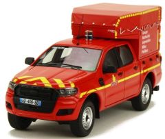 ALARME0003 - Voiture 4x4 de pompier FORD Ranger Pick-up à double cabine du GRIMP SDIS 21 des Cote d'Armor édité à 250 unités