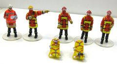 ALERTE0065 - Ensemble de 5 figurines sécurité civile feux de forêt