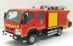 ALERTE0067C - Camion de pompier MITSUBISHI Fuso Canter Gallin SDIS 83 du Var édité à 150 pièces modèle en résine
