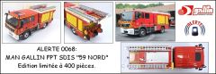 ALERTE0068 - Camion de pompier MAN TGM 15.290 Gallin type CCRM édité à 400 pièces