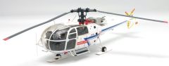 ALERTE0088B - Hélicoptère de la Sécurité Civile SUD AVIATION Alouette III de couleur blanc bleu édité à 100 pièces modèle en résine