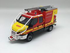 ALERTE0094 - Véhicule de la Sécurité Civile IVECO Daily de 2014 version double cabine CCIL Magirus Camiva modèle en résine