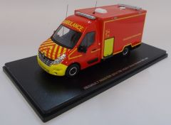 ALERTE0096 - Véhicule de pompier RENAULT Master de 2014 cellule TIB VSAV édité à 300pièces modèle en résine