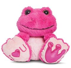 AUR07771 - Peluche grenouille Rose - Mesurant : 25.5 cm