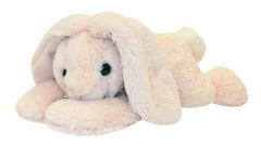 AUR08650 - Lapereau couché en peluche - Mesurant : 22 cm