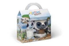 AUR13068 - Set de 2 Peluches le monde polaire du dessin animé YOOHOO et ses amis - Mesurant : 12.7cm