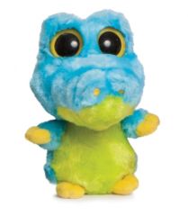 AUR60210 - Alligator Bleu en Peluche du dessin animé  YOOHOO et ses amis - Mesurant : 12.5 cm