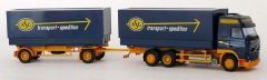 AWM5836.01 - Camion porteur 3 Essieux et remorque 2 Essieux bachée "ASG"  VOLVO FH12 Globetrotter