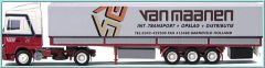 AWM71306 - Camion avec remorque bachée 3 Essieux "VAN MAANEN" DAF XF95 SSC 4x2