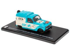Voiture de couleur bleu et blanche – RENAULT 4 fourgonnette