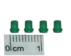 GF-ACC-09 - Accessoire - hauteur 3.5mm et Diamétre 2.5mm - 4 petites balises de couleur verte