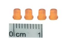 GF-ACC-10 - Accessoire - hauteur 3.5mm et Diamétre 2.5mm - 4 petites balises de couleur orange