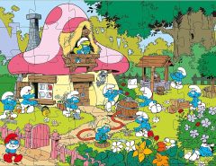 BARB8222 - Puzzle de 36 Pièces du dessin animé LES SCHTROUMF - La schtroumpfette