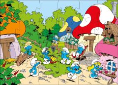 BARB8224 - Puzzle de 36 Pièces du dessin animé LES SCHTROUMF